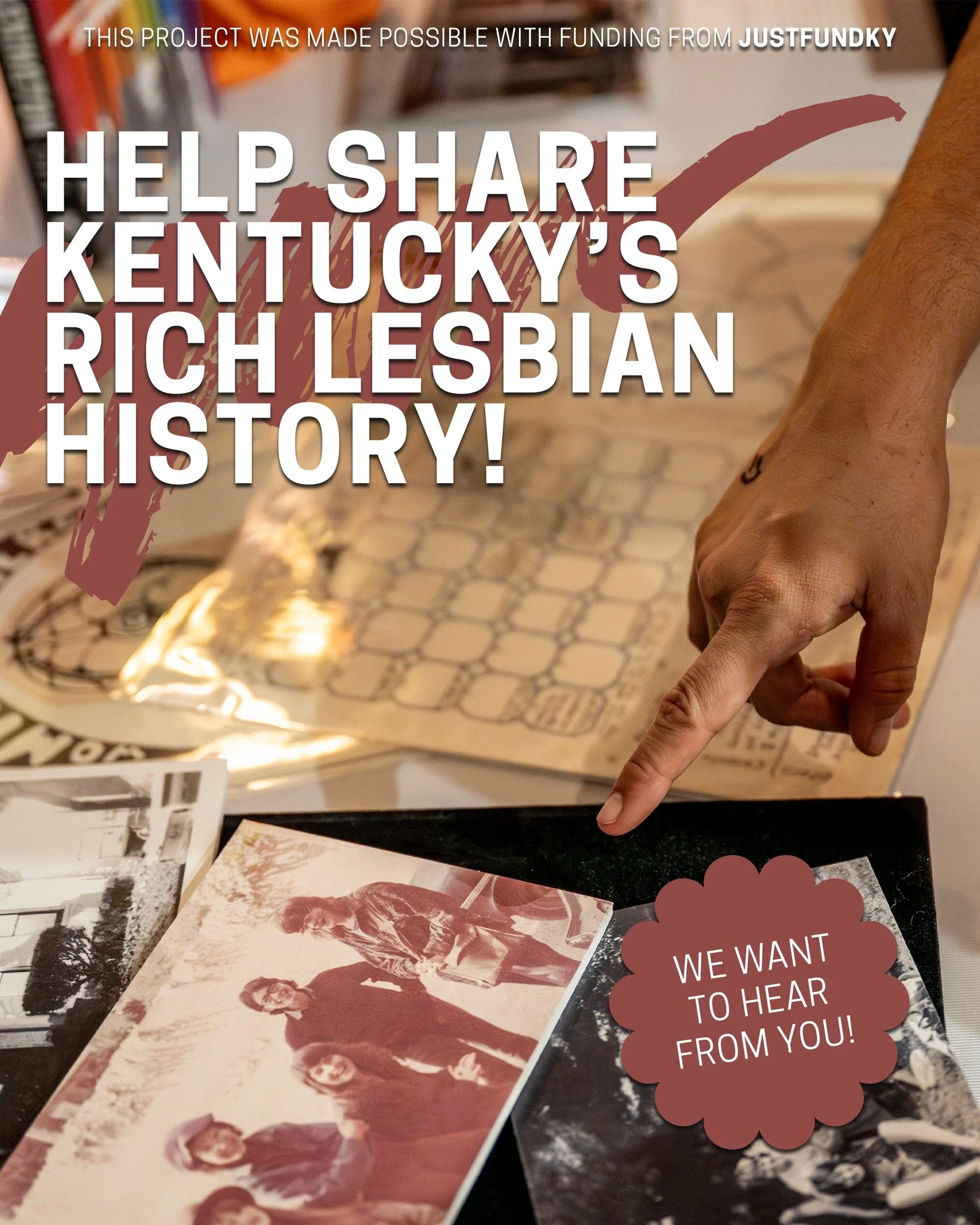 FMA is excited to announce that, thanks to funding from @justfund_ky we are creating an additional panel to add to our traveling exhibition Queer, Here, &amp; Everywhere: The Roots of Kentucky&rsquo;s LGBTQ History that began as part of Lexington&rsq