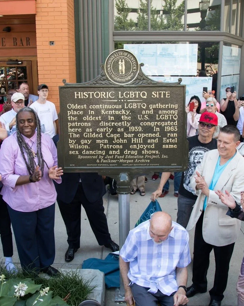 Did you know that there are currently 5 LGBTQ Historic Markers located in Kentucky?🏳️&zwj;🌈🏳️&zwj;⚧️

On June 3, 2018, FMA helped unveil Historic Marker 2539 in front of the historic Bar Complex, the first to commemorate Kentucky&rsquo;s LGBTQ his