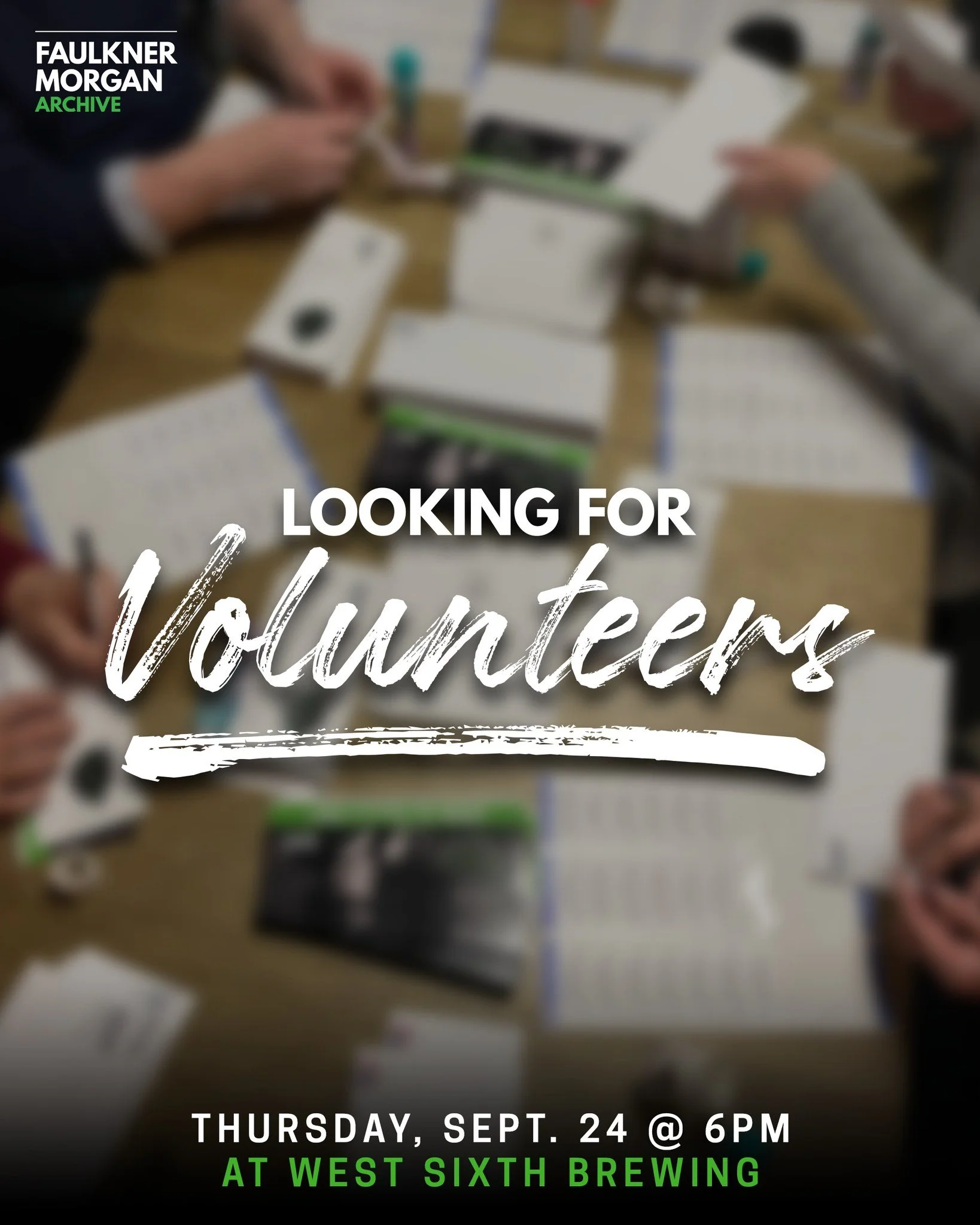 We are in need of some volunteers to help us stuff around 800 envelopes for mailers celebrating #LGBTQHistoryMonth! If you are interested in helping out, we will meet at West Sixth Brewing on Thursday, Sept. 24 at 6pm! 💚🏳️&zwj;🌈🏳️&zwj;⚧️

Want to