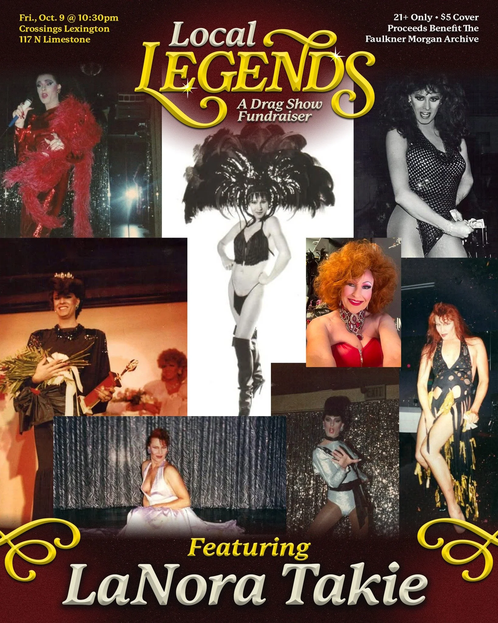 Introducing one of our featured performers, the Show Girl of the Midwest LaNora Takie! ⭐️

LaNora Takie hails from Indianapolis, Indiana and is Miss Old Street DIVA 2025! Taking the stage in 1979, LaNora is a seasoned gal in the Drag World and has be