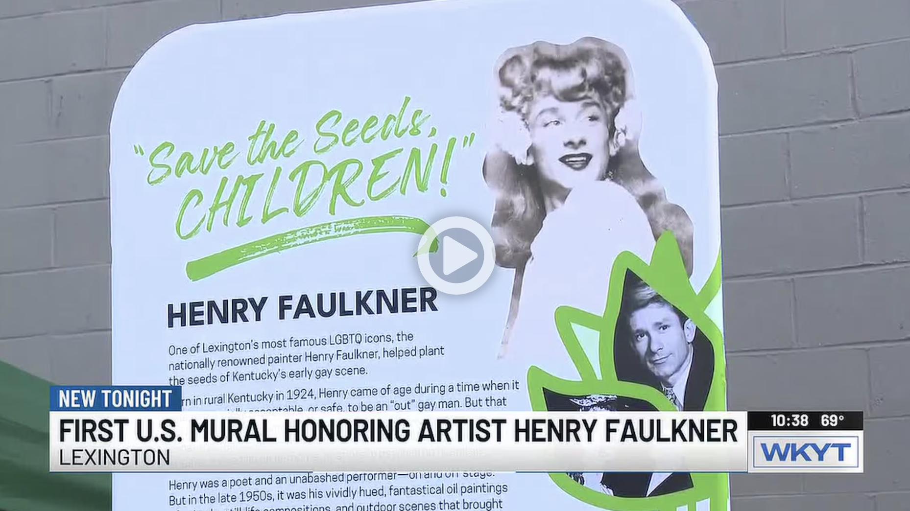 Lexington mural to honor LGBTQ artist Henry Faulkner