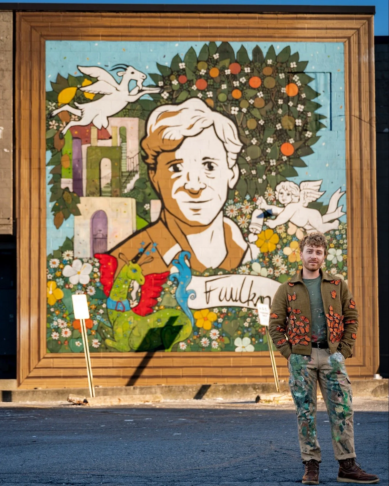 The Faulkner Morgan Archive is excited to announce the completion of a new LGBTQ mural in downtown Lexington! 🏳️&zwj;🌈🎉

This new mural is the first piece of public artwork or landmark in the U.S. dedicated to the life and legacy of Henry Faulkner