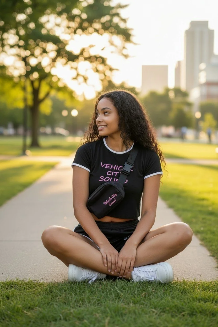 Vehicle City Sound Crop Top