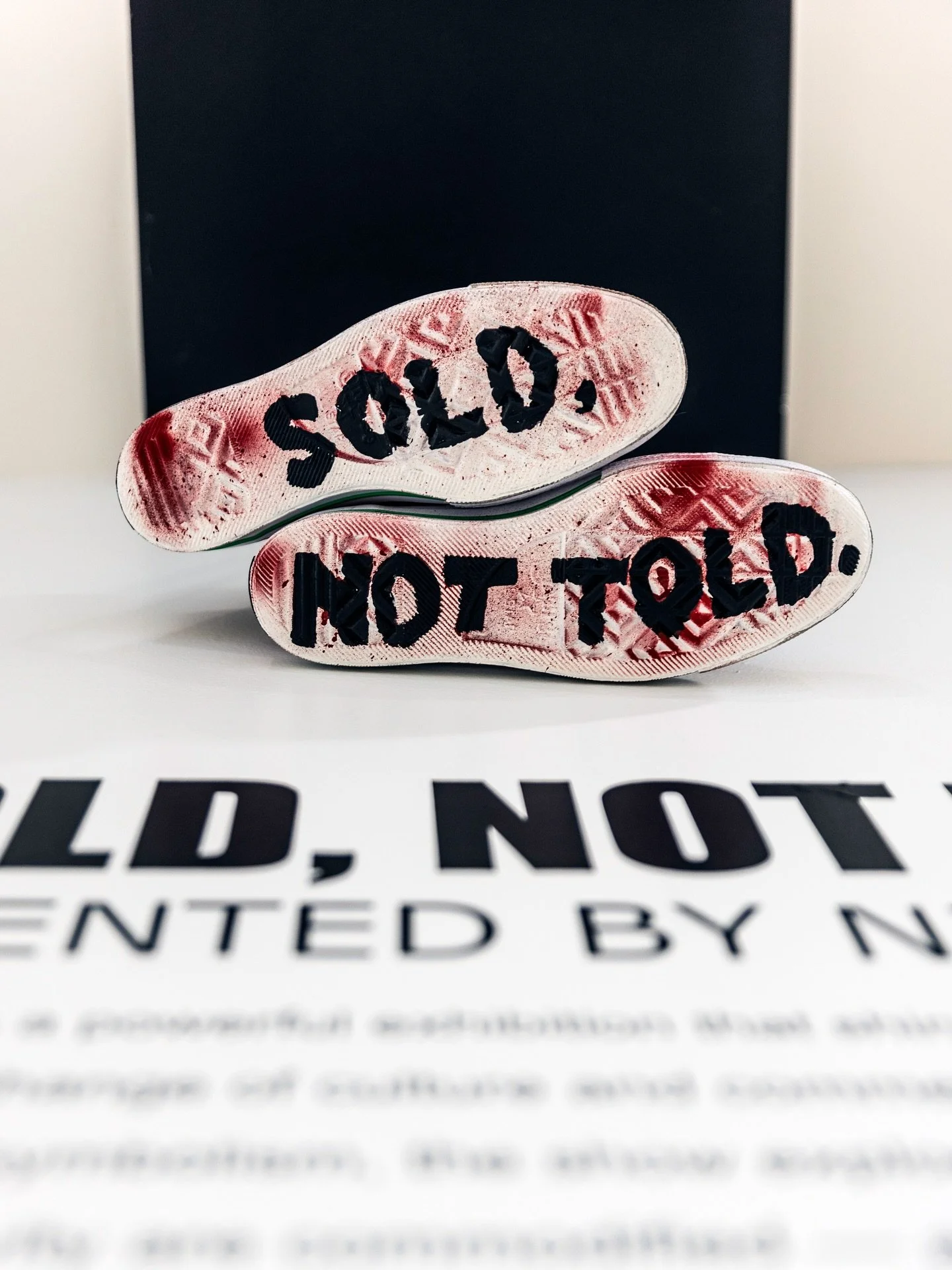 Join us tomorrow 5pm - 9pm at the opening reception for &ldquo;SOLD, NOT TOLD&rdquo; featuring powerful works of art by @nicatnite_gallery.

&ldquo;Sold, Not Told&rdquo; is a powerful exhibition that shines a light on the stories often silenced in th
