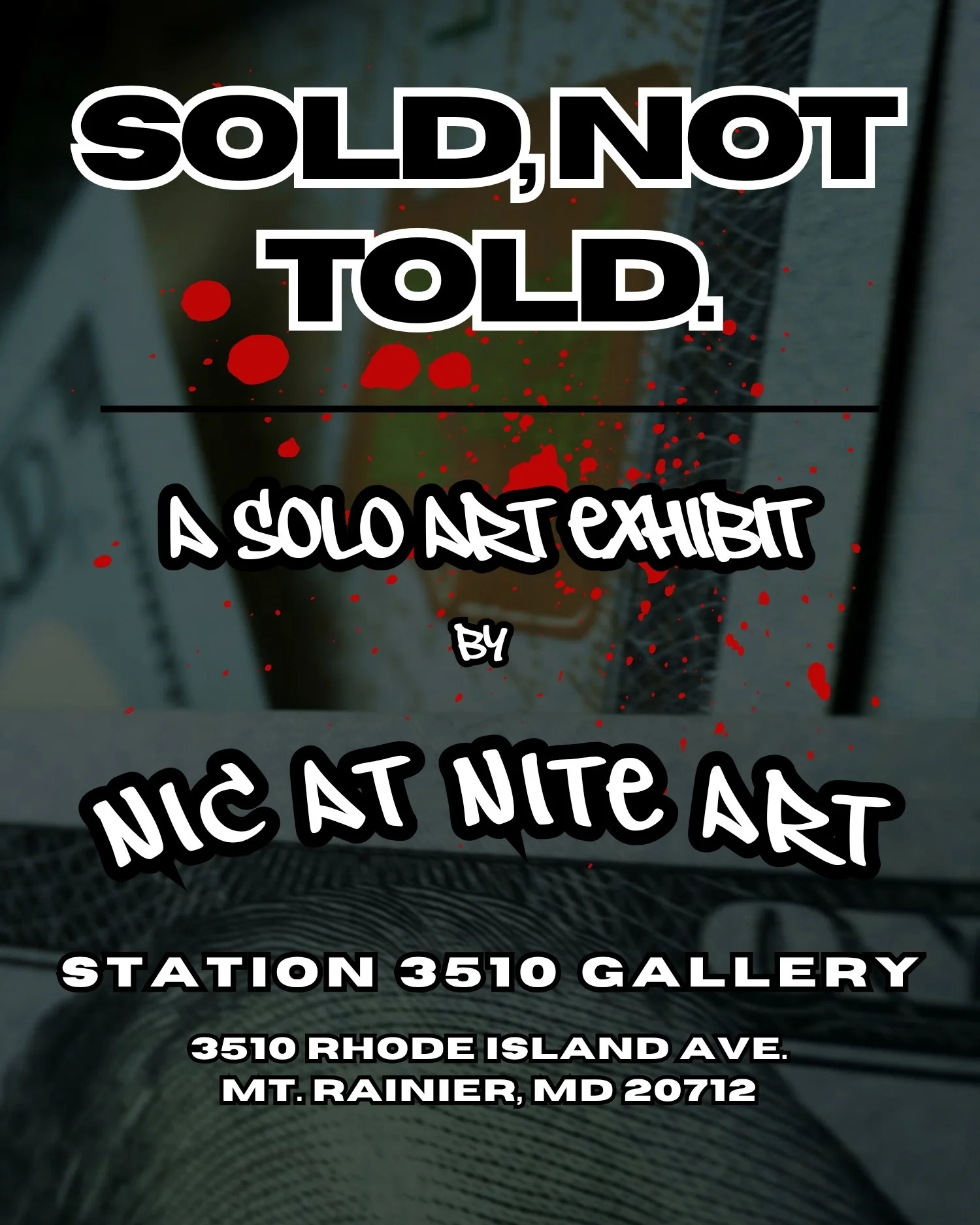 SOLD, NOT TOLD - Closing Reception and Artist Talk Live