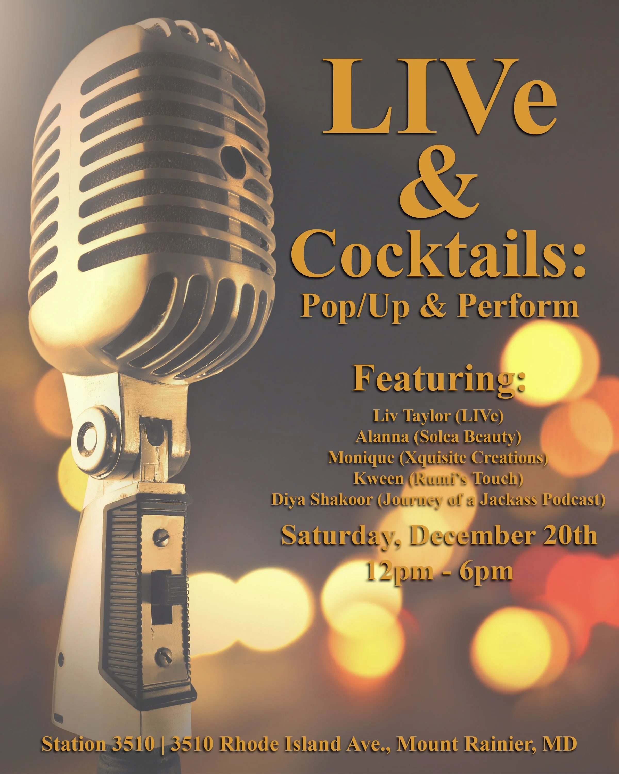 LIVe & Cocktails: Pop/Up & Perform