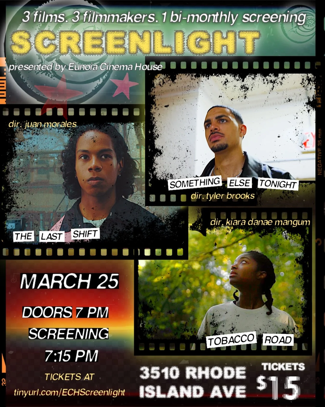 Introducing SCREENLIGHT: @eunoiacinemahouse, official independent film showcase where filmmakers can connect directly with their audiences and harvest the fruits of their labor!

Join us on March 25th | 7PM for an evening of curated independent films