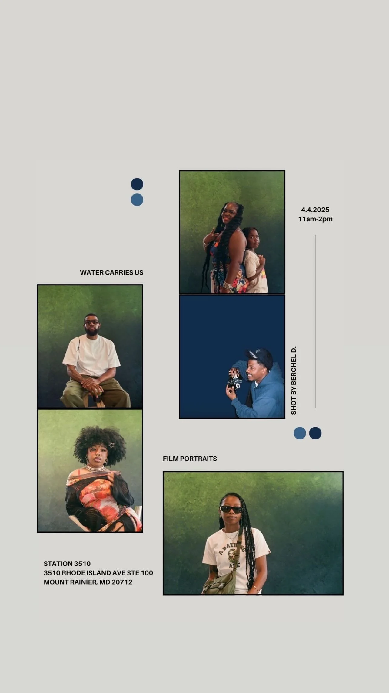 The Water Carries Us film portraits with Berchel Douglas