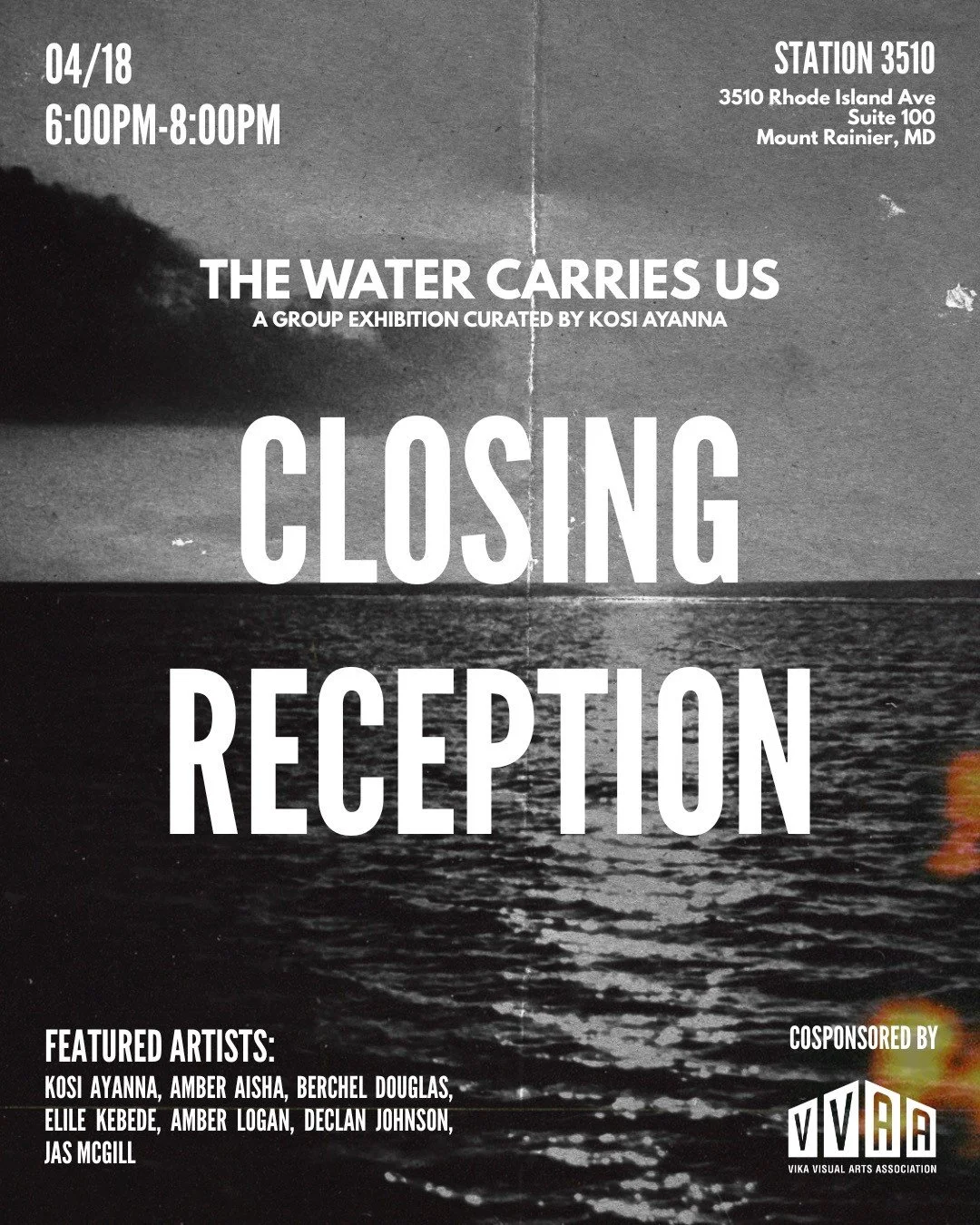 The Water Carries US - Closing Reception