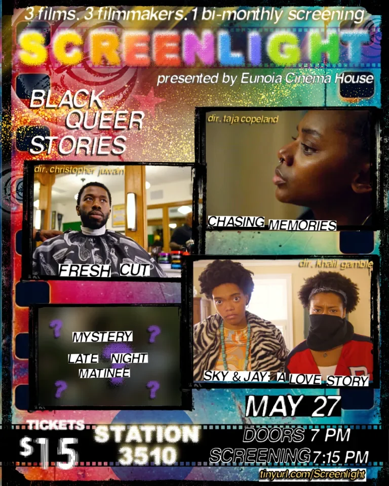 Eunoia Cinema House Presents: Screenlight ft. Chasing Memories, Sky & Jay: A Love Story, Fresh Cut