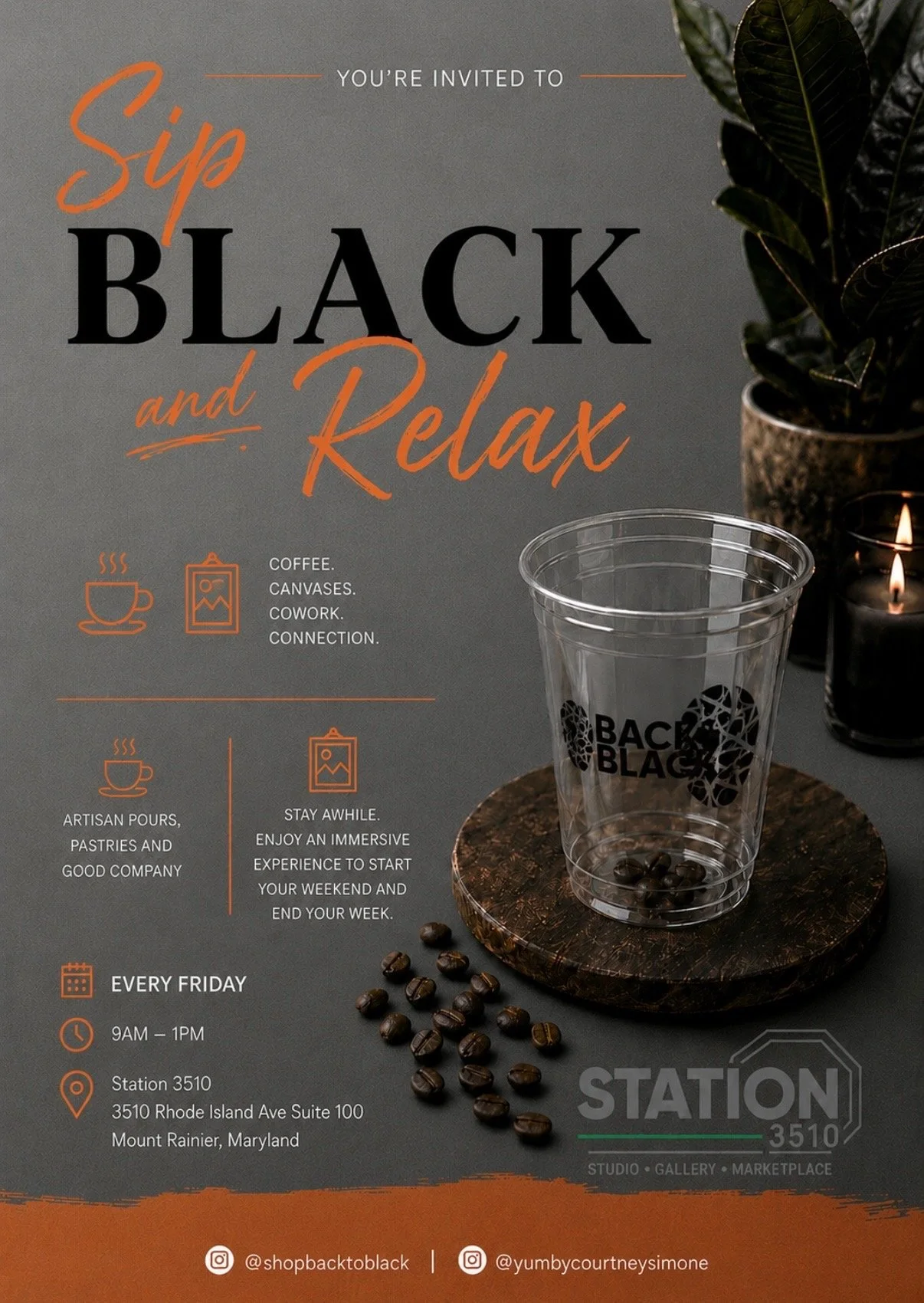 Sip Black &amp; Relax Fridays