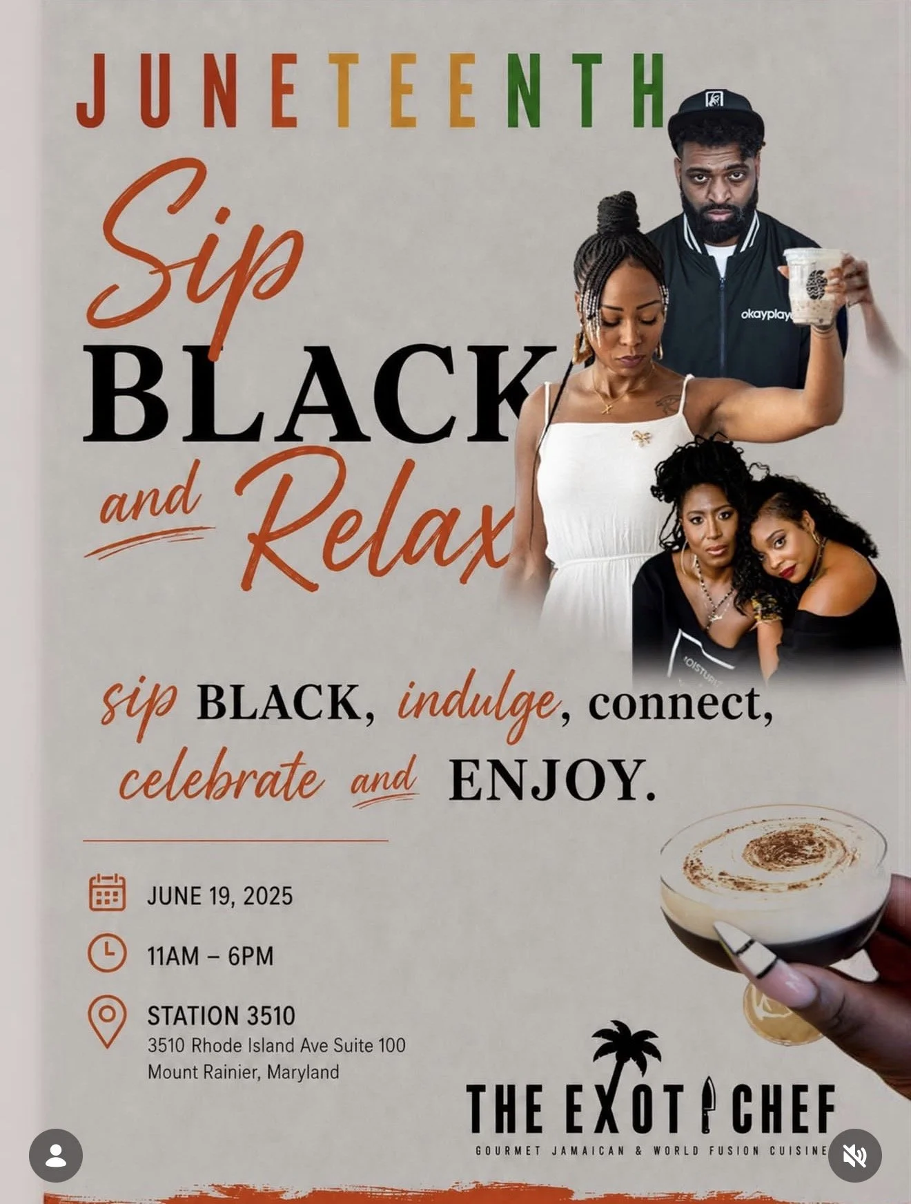 Sip Black &amp; Relax Fridays: Juneteenth Celebration