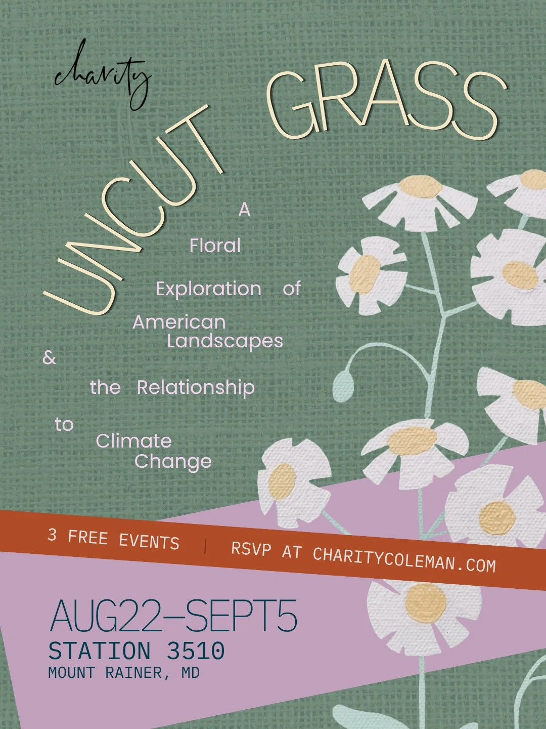 Uncut Grass: A floral exploration of American landscapes and the relationship to climate change | Opening Reception