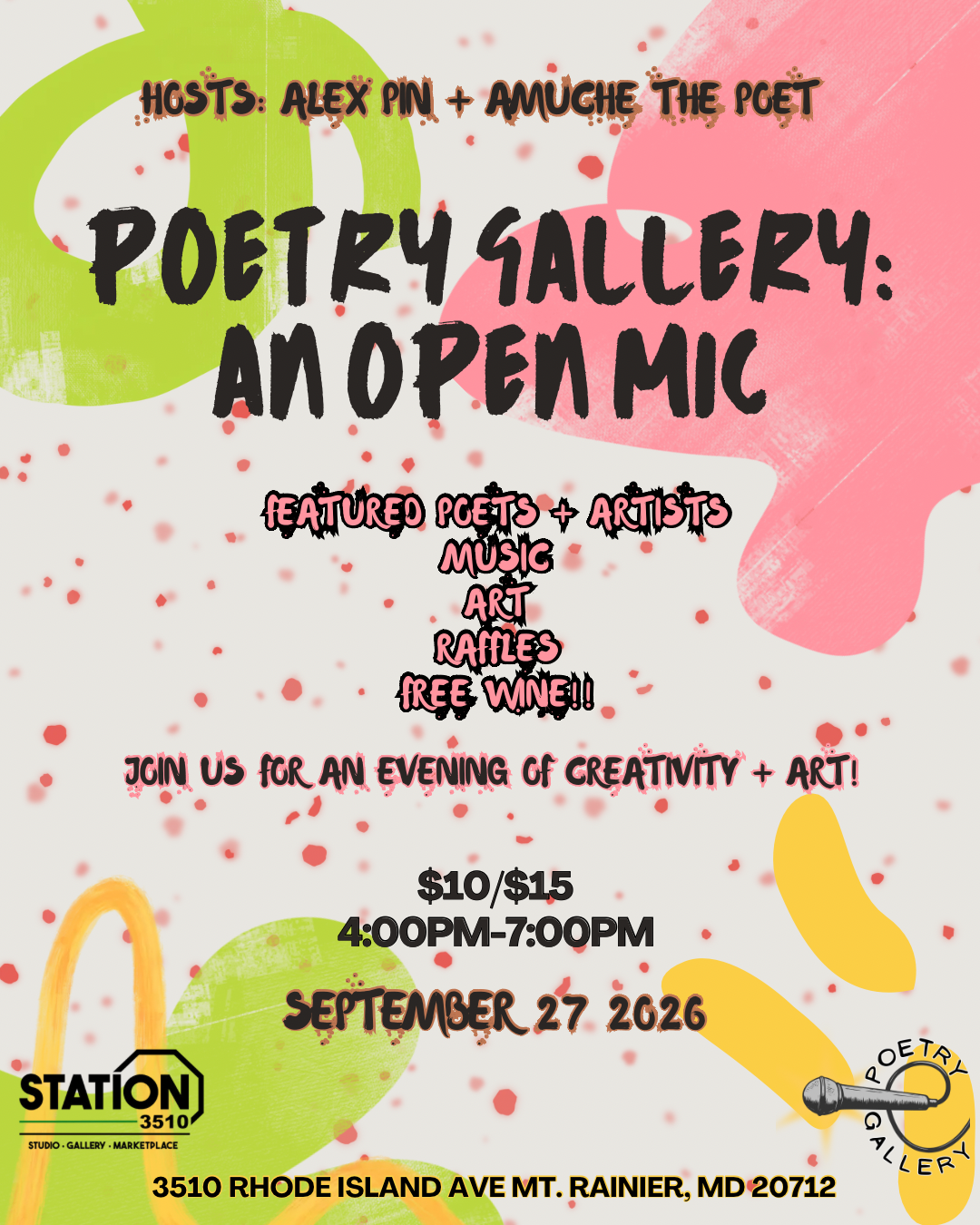 Poetry Gallery: An Open Mic