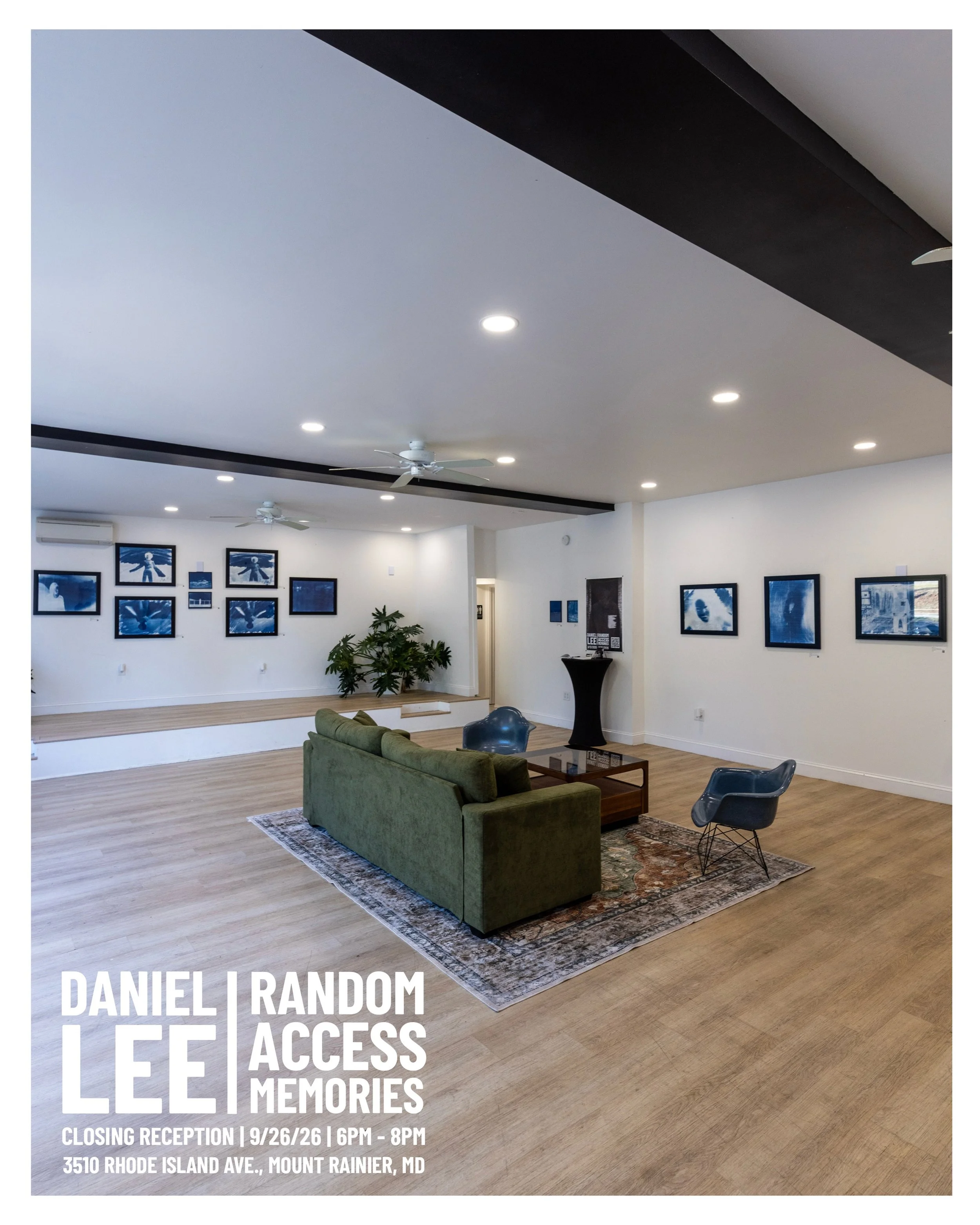Join us this Saturday, September 26th | 6pm - 8pm at the closing reception for &ldquo;Random Access Memories&rdquo; by @cryfortomorrow.

Featuring: @bru_ski &amp; @babeofpr4y

#artgallery #artexhibit #cyanotype