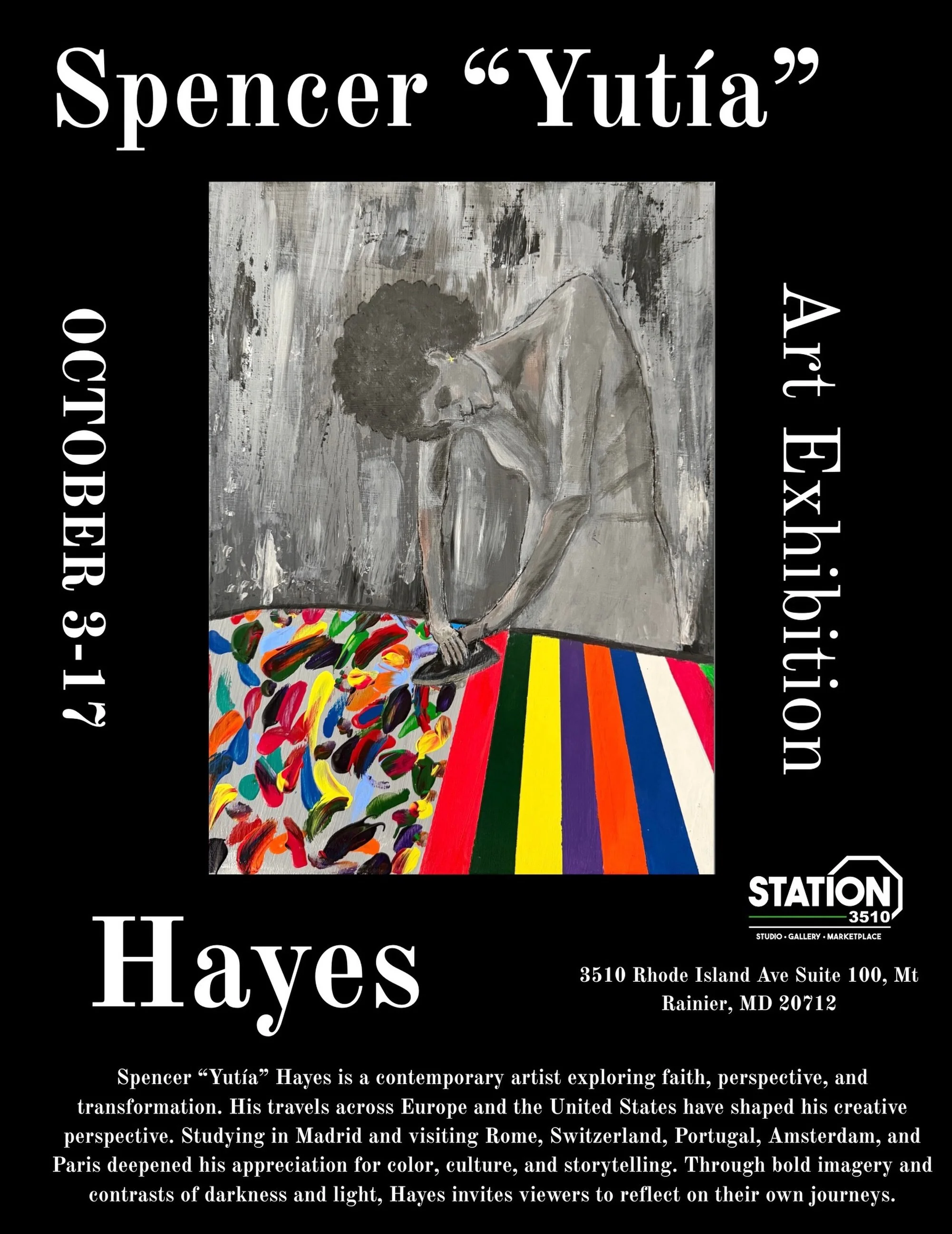 Join us this Saturday, October 3rd | 6pm - 8pm at the opening reception for &ldquo;Mirror Mirror on the Canvas&rdquo; by @yutia.art.

In this exhibition, Spencer &ldquo;Yuta&rdquo; Hayes invites us into the space where the visible world meets the uns