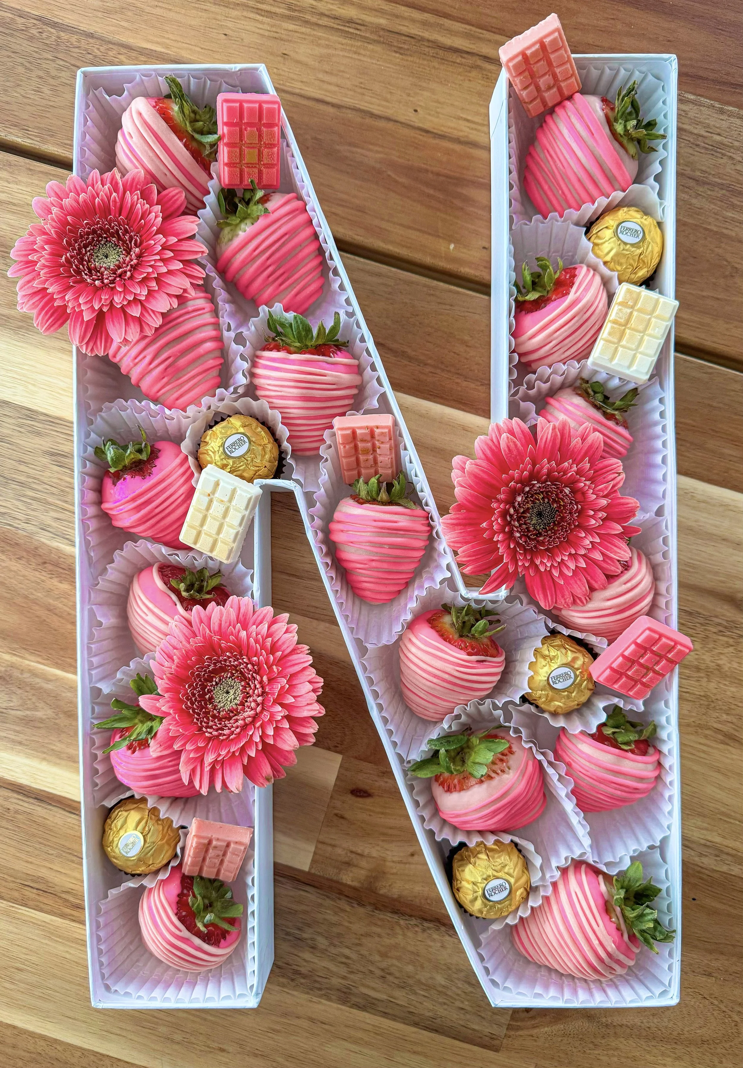 Chocolate-Covered Strawberry Letter or Number