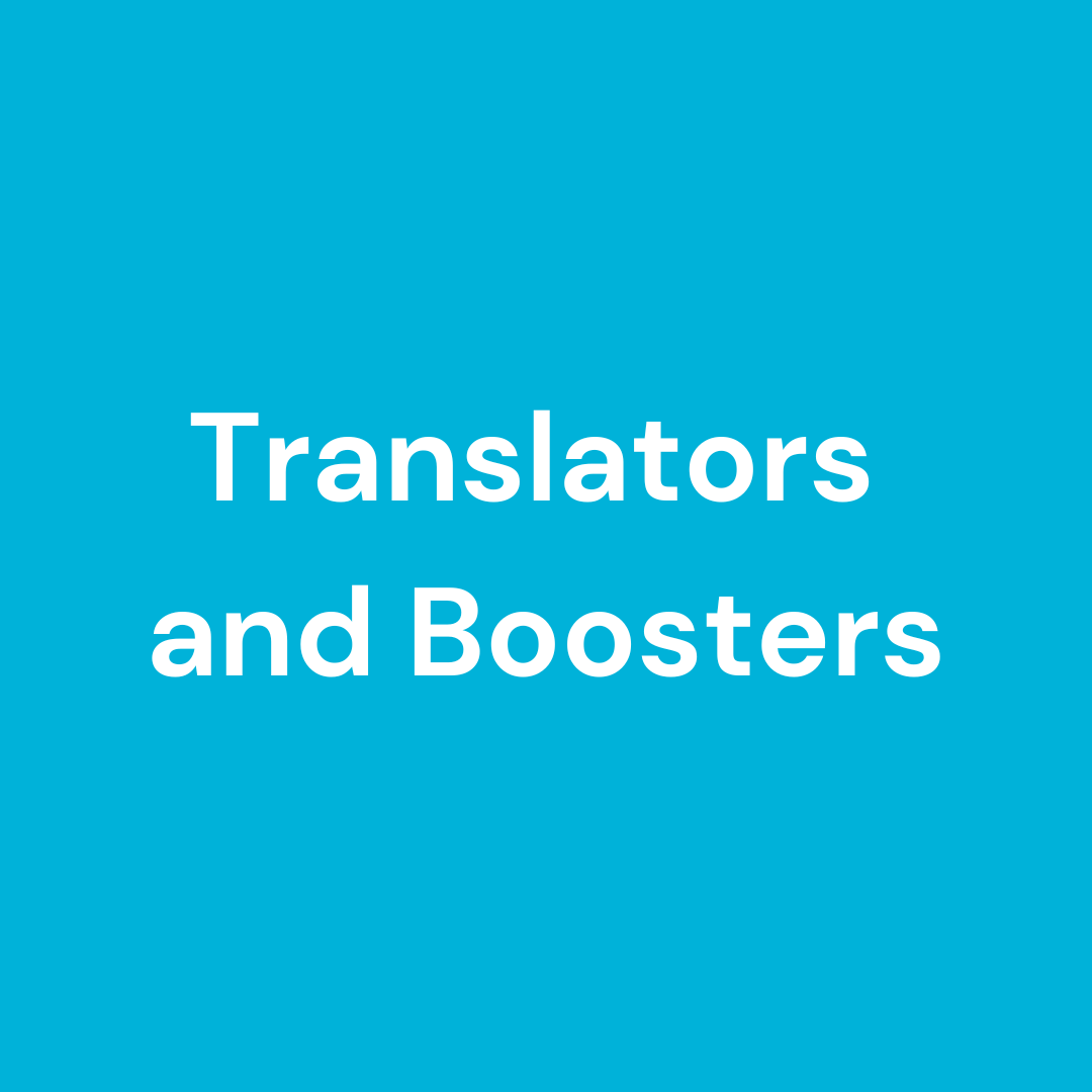 Translators and Boosters