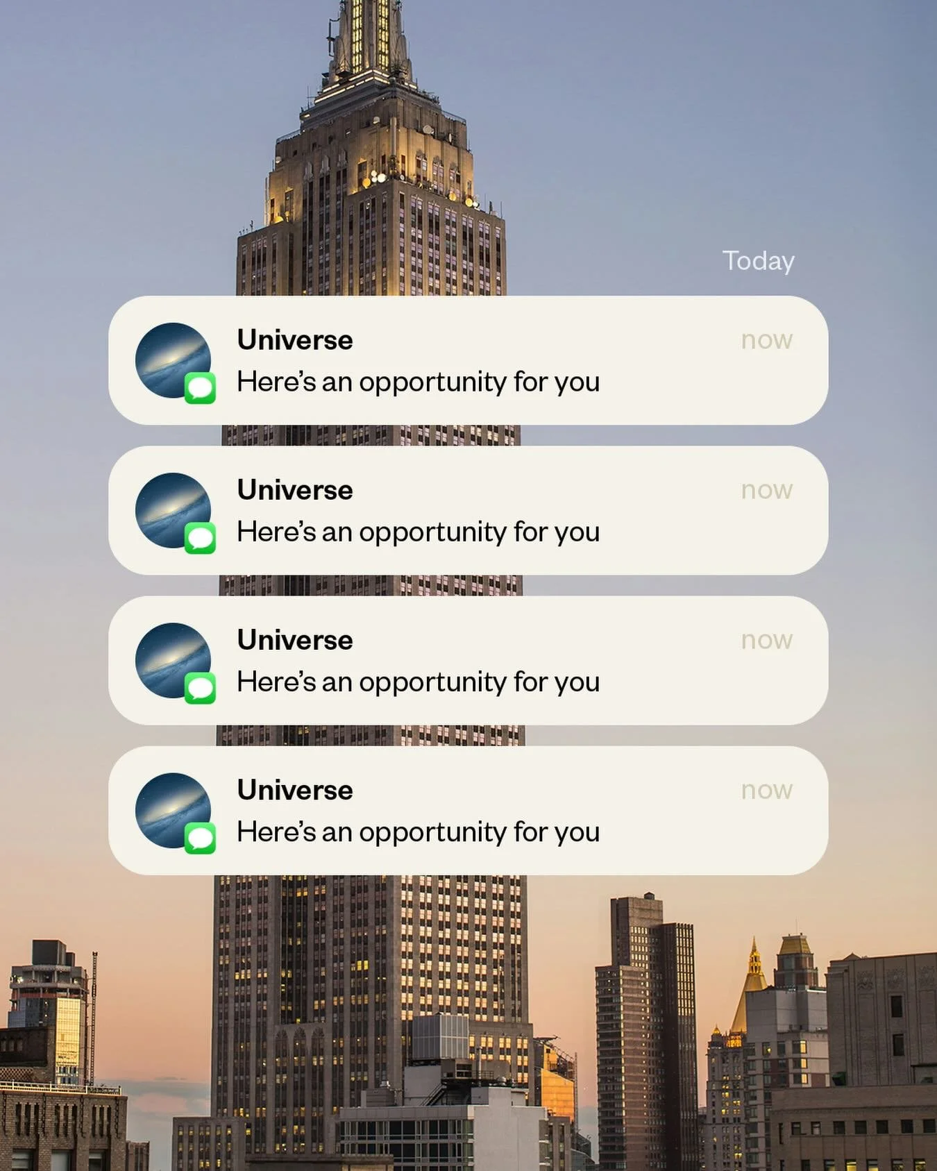Give the universe something to answer to 💫

I launched the new website 3 weeks ago with little expectation that it would immediately convert. To my surprise, a few opportunities came my way:

&rarr; A branding and packaging project for a personal ca