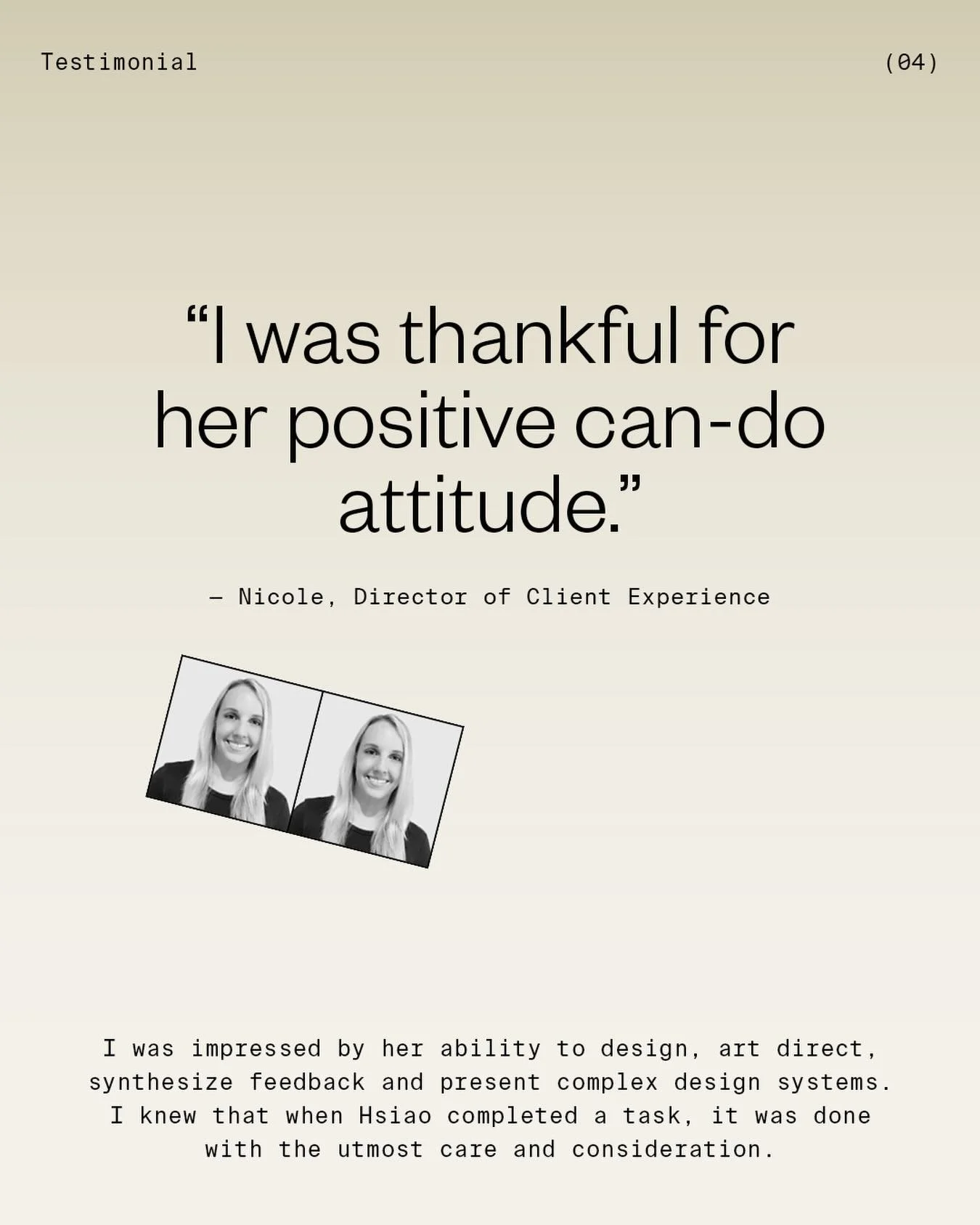 Great work matters and so does the energy brought along the way 😊

Check out more testimonials on my website to see how people enjoyed working with me. Link in bio.

#startup #startupfounder #smallbusiness #entrepreneur #BrandDesigner