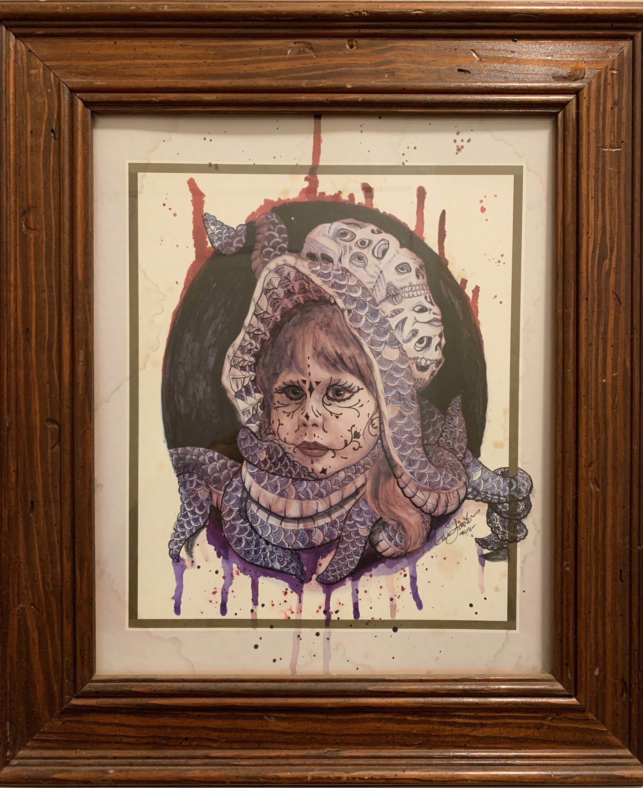 Thrift store re-painting | Oil & Ink