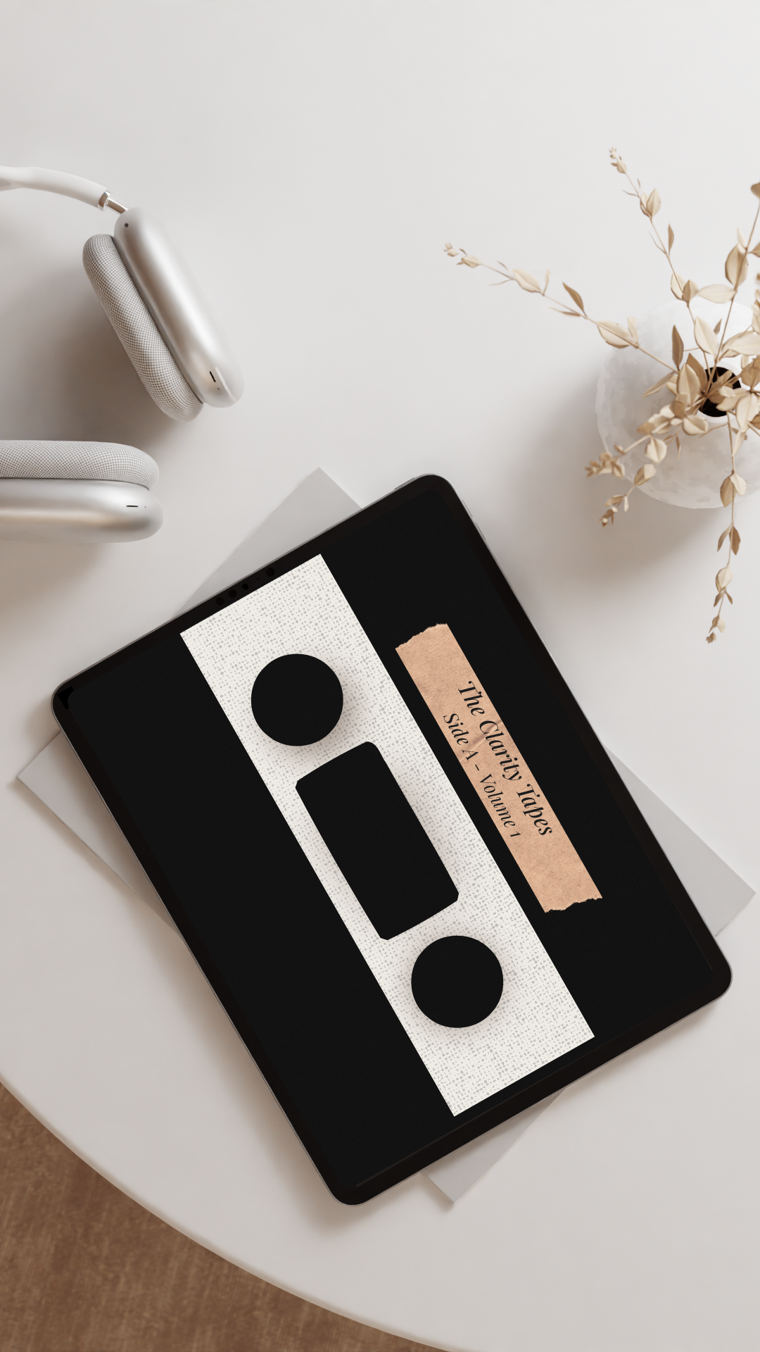 Minimal Aesthetic Ipad On The Table Mockup Instagram Story.png