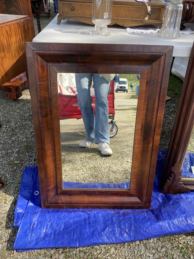 Found! An Antique Mahogany Mirror