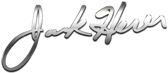 Close-up of a metallic, cursive signature that reads 'Jack Heuer'.