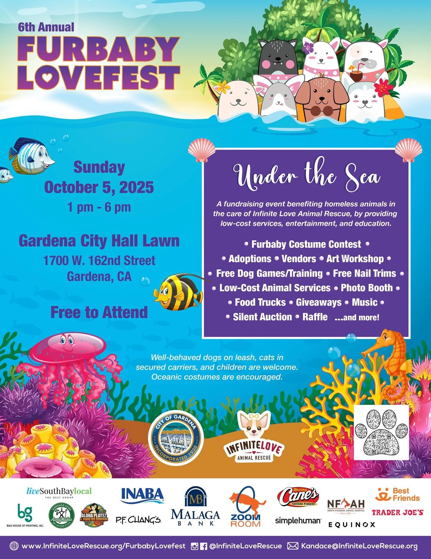 LARPBO is excited to announce that we will be joining a couple of events during the month of October for Pitbull Awareness Month.
The first one will be the Fur Baby Love Fest on Sunday, October 5th in Gardena. Come stop by our booth to say hi.
🐾?