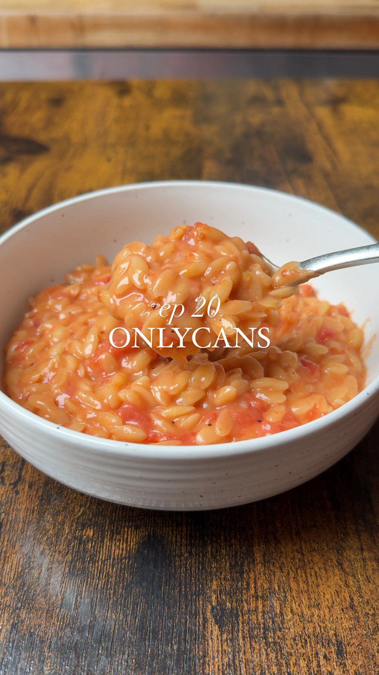 Creamy tomato orzo