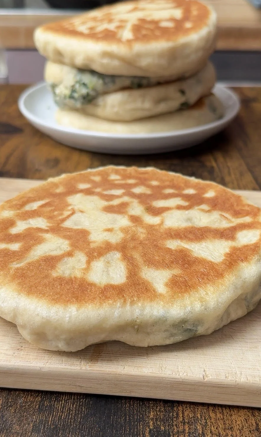 Spanakopita stuffed flatbreads 2.0