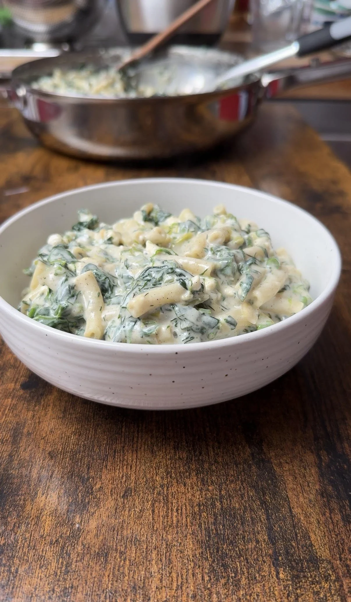 Spanakopita mac n cheese