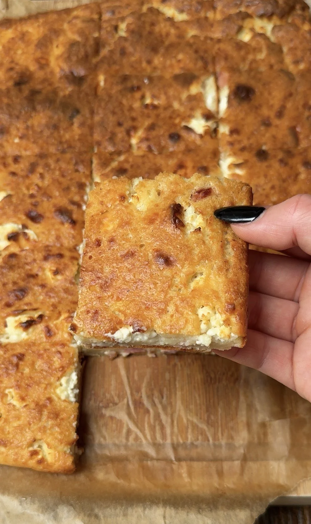 ham and feta cheese pie