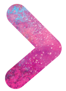 Pink and blue glittery arrow pointing right