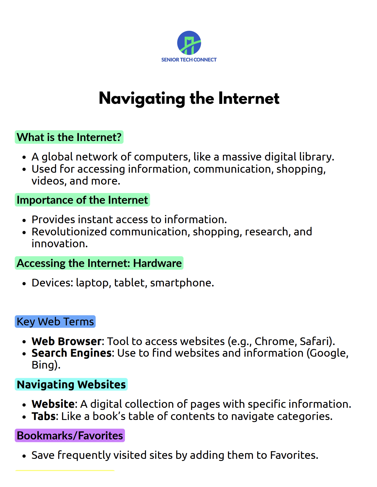 Navigating the Internet