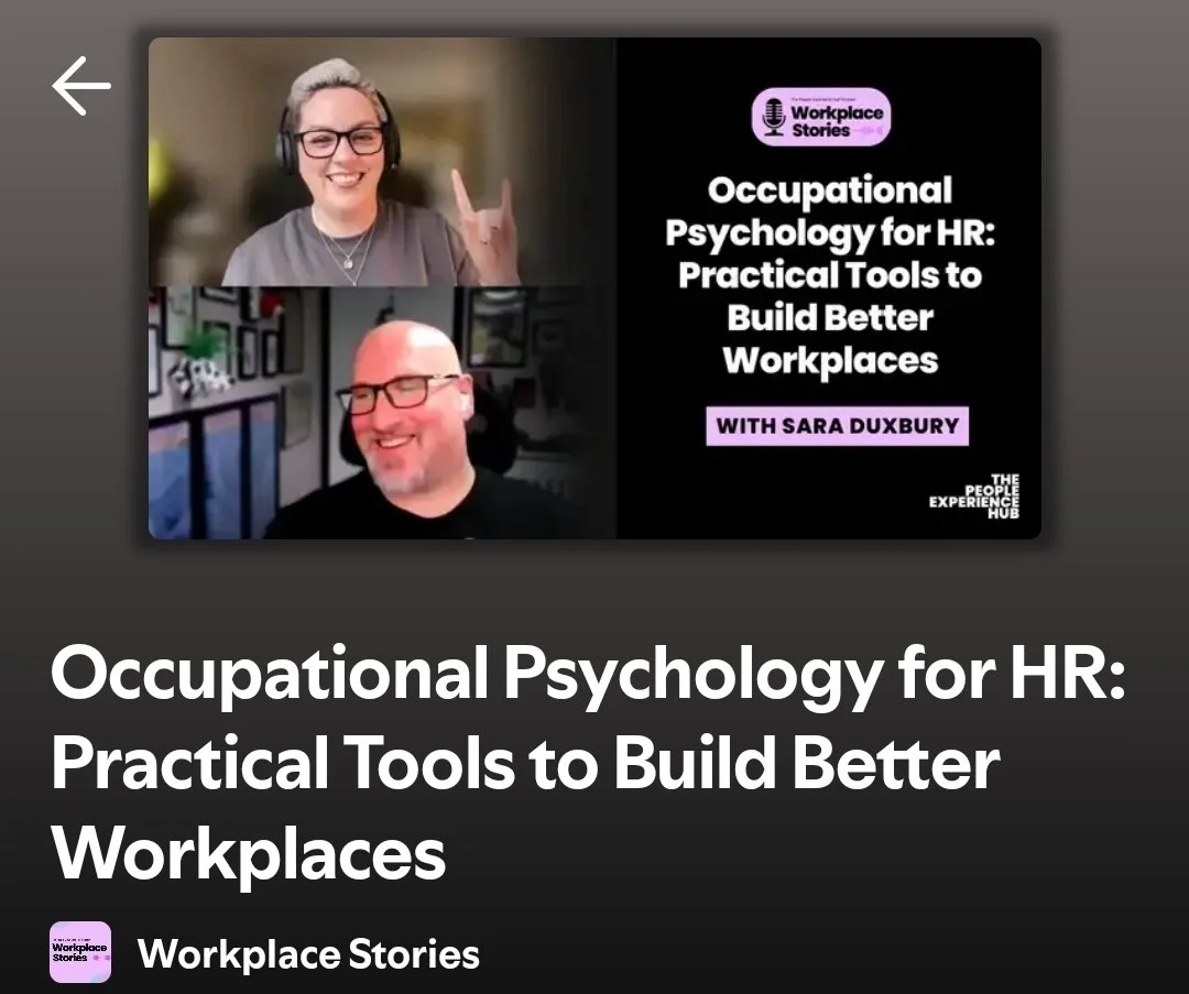 Sara guests on The People Experience Hub ‘Workplace Stories’ Podcast