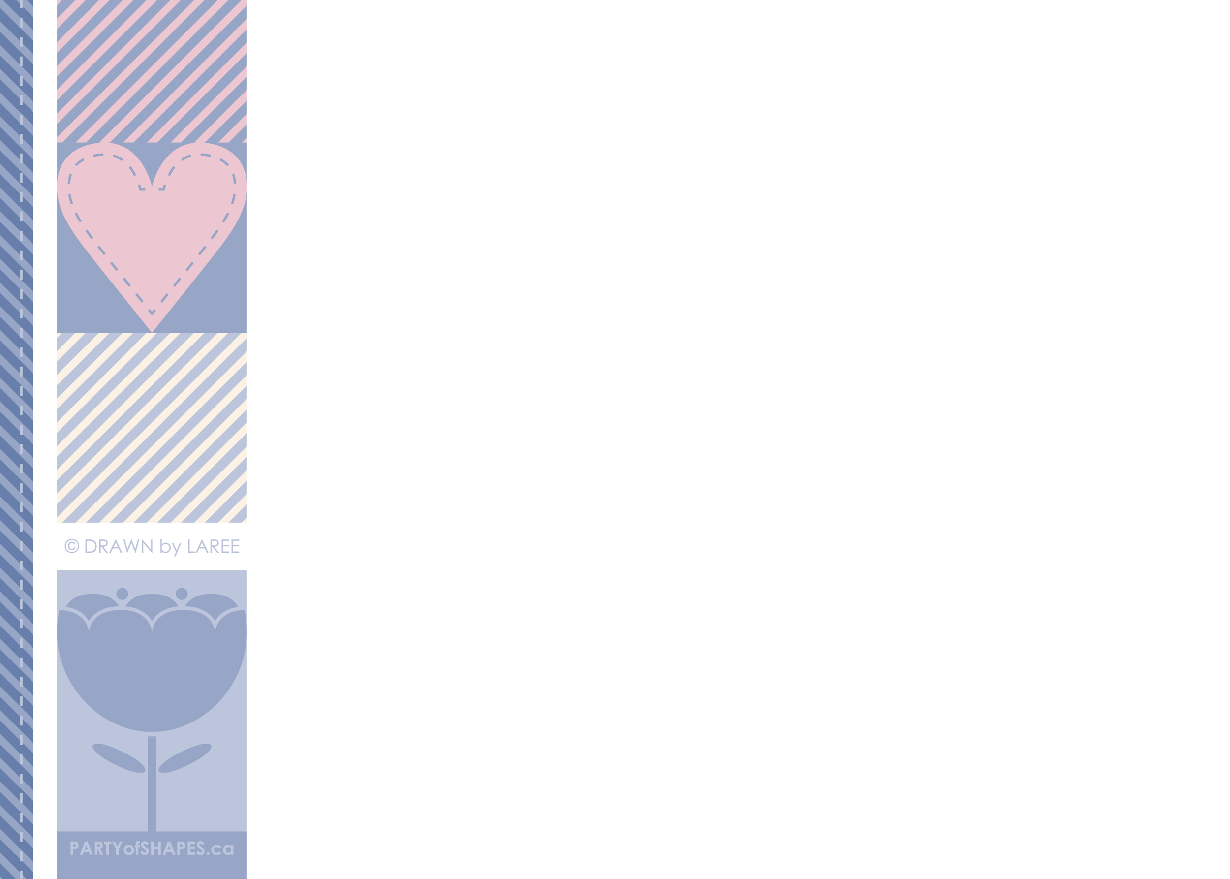 Greeting Card Blue Jeans Lace and Flowers