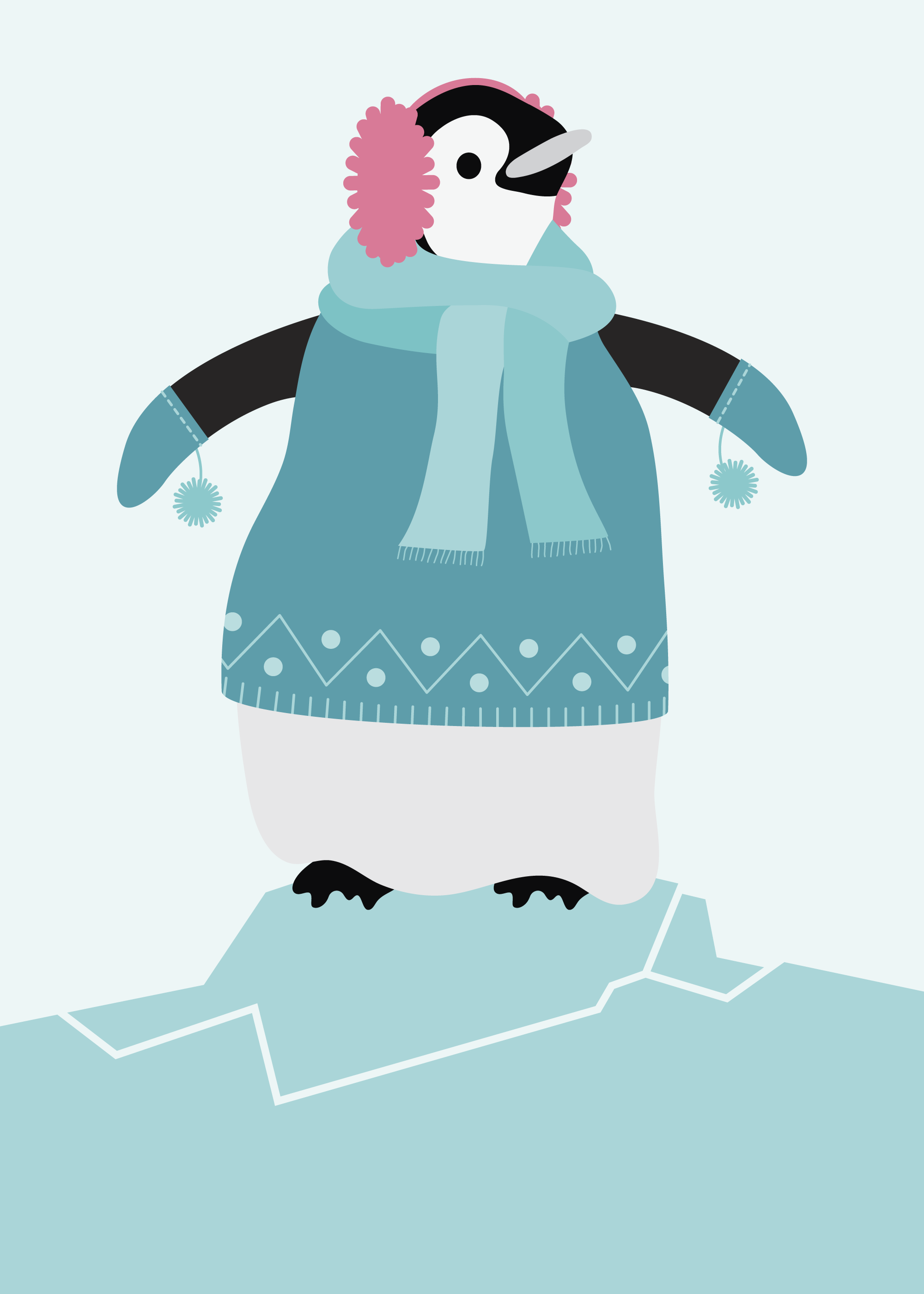 Penguin Unique Greeting Cards