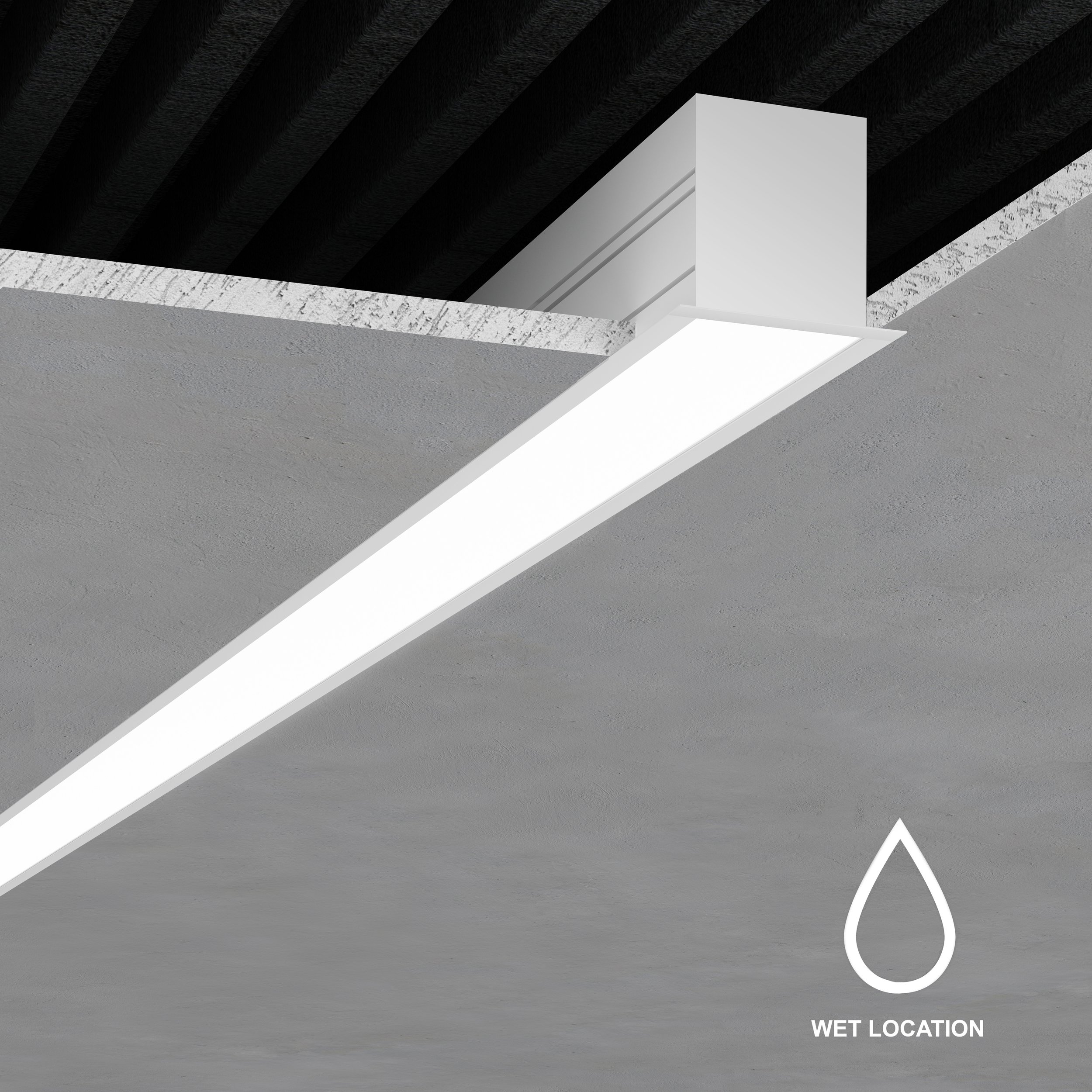 L63R-WET 3" Recessed Linear Wet Location