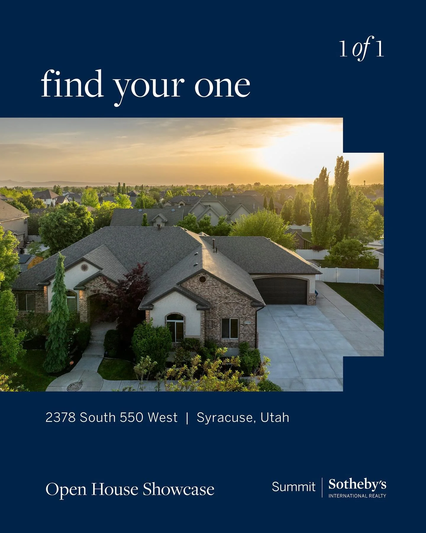 As a part of the exclusive Sotheby&rsquo;s International Realty Global Open House Showcase, I am thrilled to present 2378 South 550 West in Syracuse, Utah.

🕒 Saturday, May 17th @ 11AM&ndash;1PM

Experience the pinnacle of luxury living in this impe