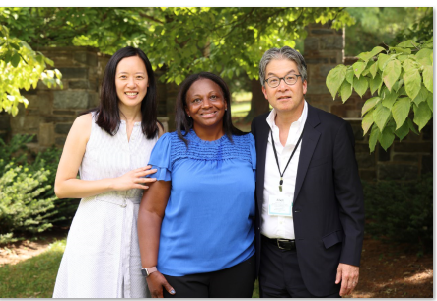 Yolanda Thomas with meeting colleagues