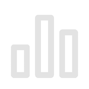 Minimalist bar chart with four vertical bars of different heights in white on a black background.