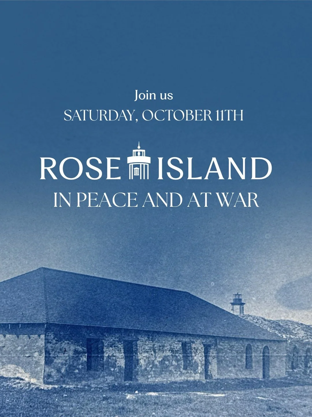 Join us this Saturday, October 11 for the opening of our newest permanent exhibition, Rose Island: In Peace and At War, on Rose Island! The exhibit will explore Rose Island&rsquo;s various uses from the 17th century to the 20th, including its defensi
