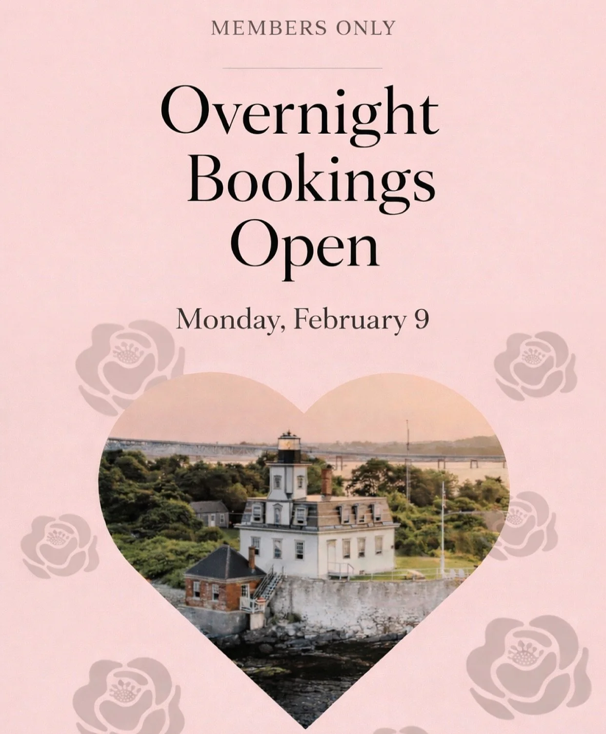 Forget the groundhog, Rose Island opening overnight bookings officially means sunshine is on the way!

As always, our members get early access. Good news is anyone can become a member.

Tap our link in bio to learn more.