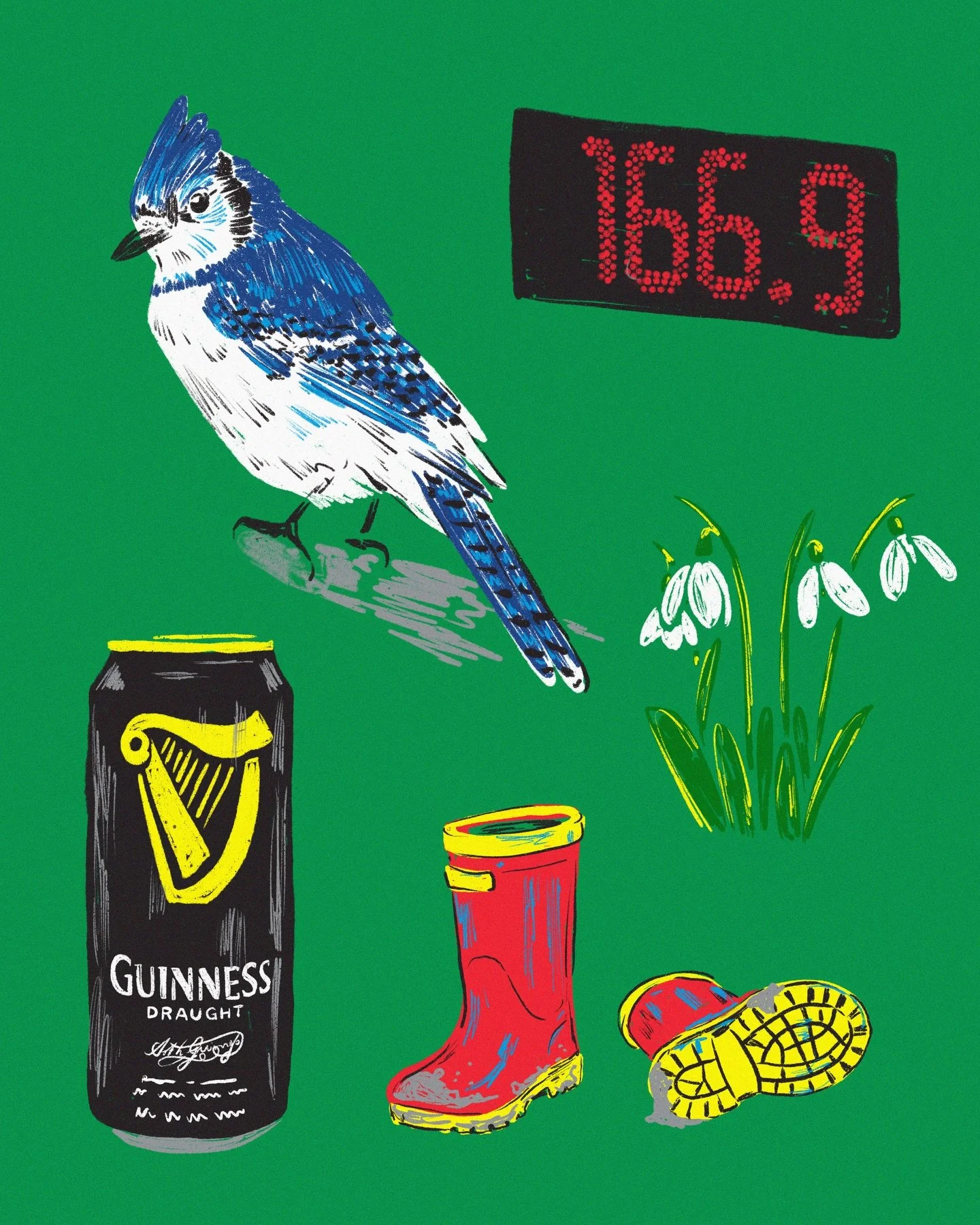 That&rsquo;s a wrap on March, and here&rsquo;s my illustration round up. Including spending too much on gas, feeling my soul drift away in the grey clouds and making a fuss every time someone calls me Sierra.