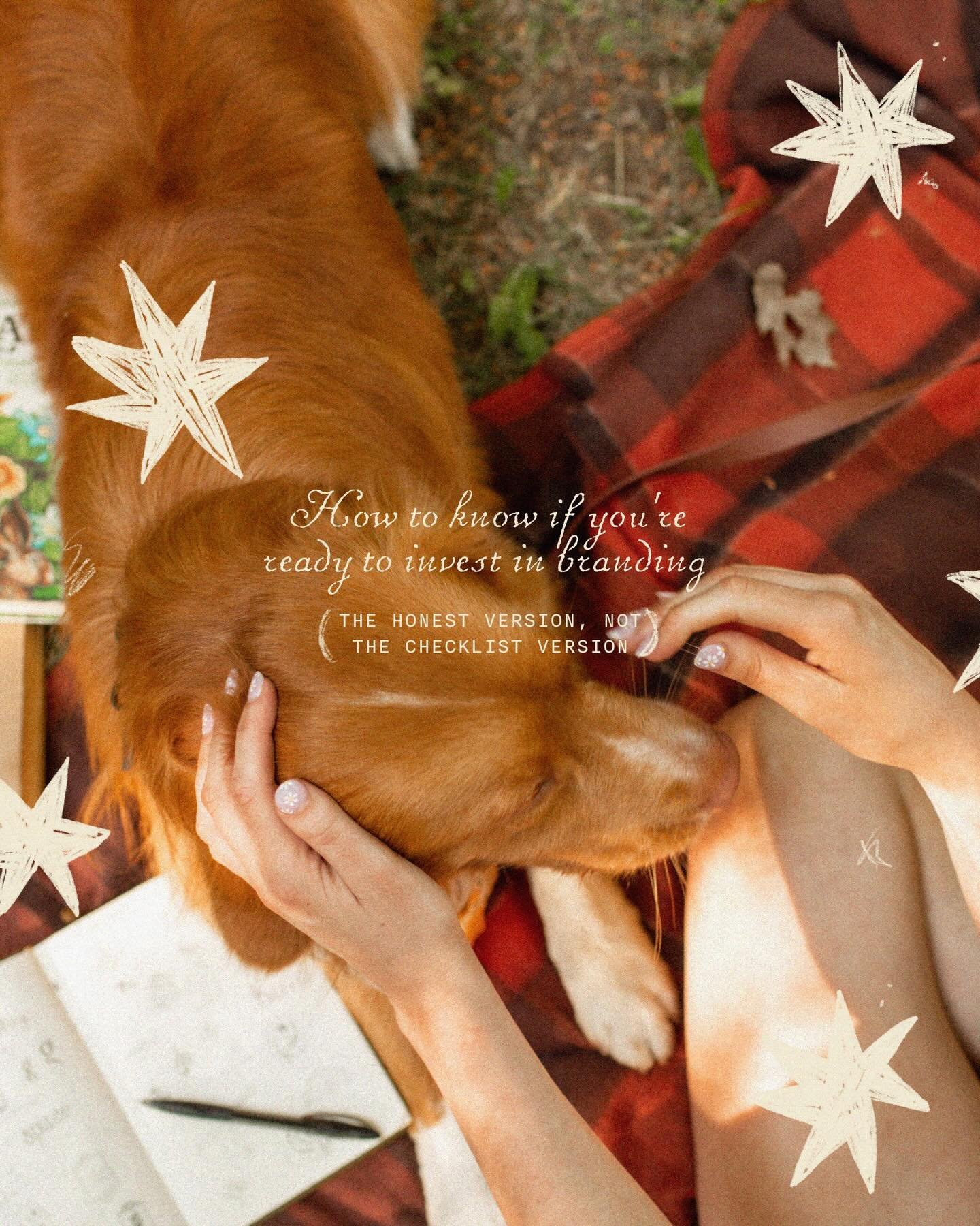 Every readiness checklist I&rsquo;ve ever seen online is about revenue milestones and business stages and I think that misses the point entirely

You&rsquo;re ready when you&rsquo;re DONE. Done with the logo that makes you cringe. Done apologising. D