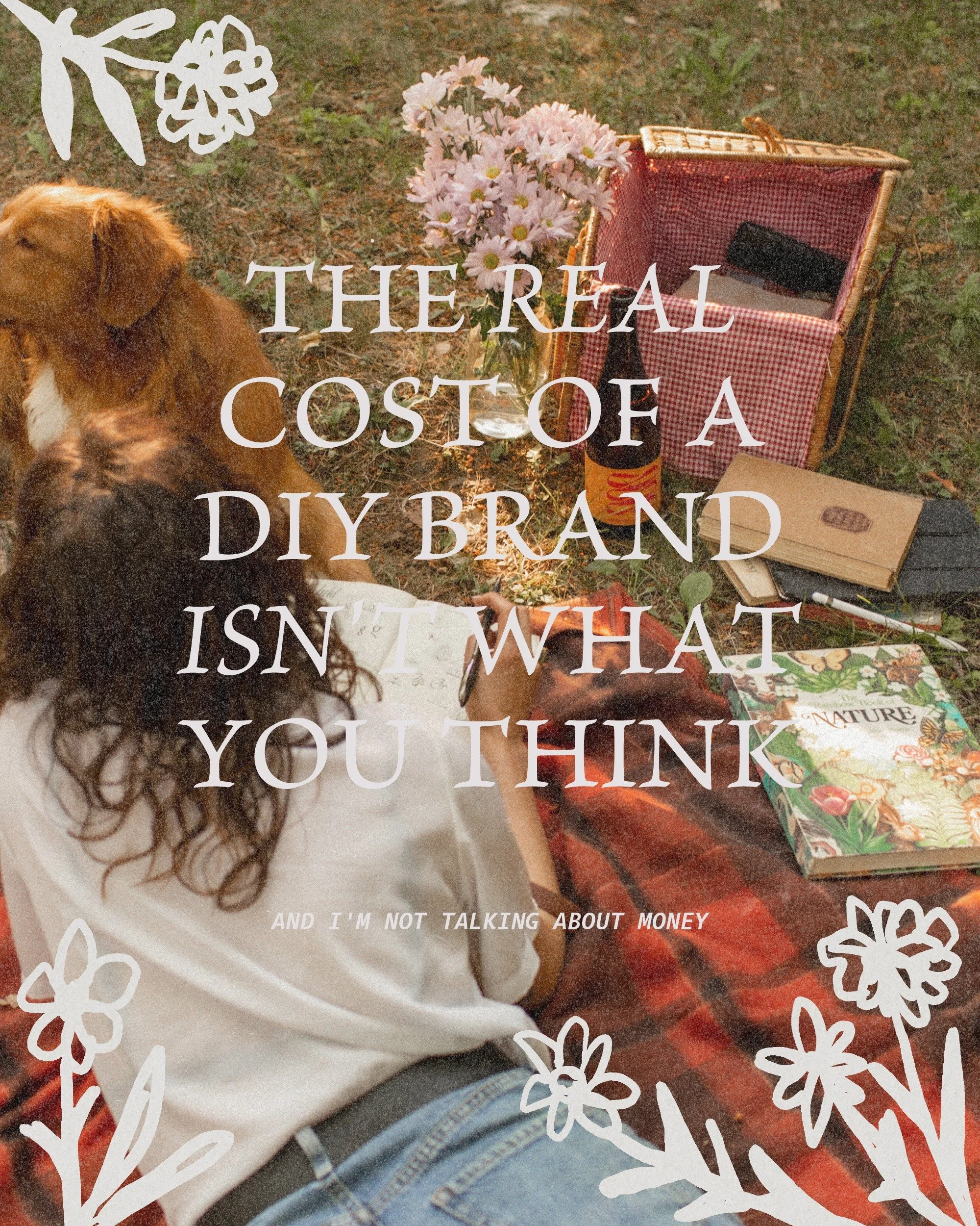 I want to be really clear that I am not shaming anyone for DIYing their brand. Everyone starts somewhere and doing it yourself at the beginning is completely valid

But there's a difference between 'I'm just starting out and this is what I can do rig