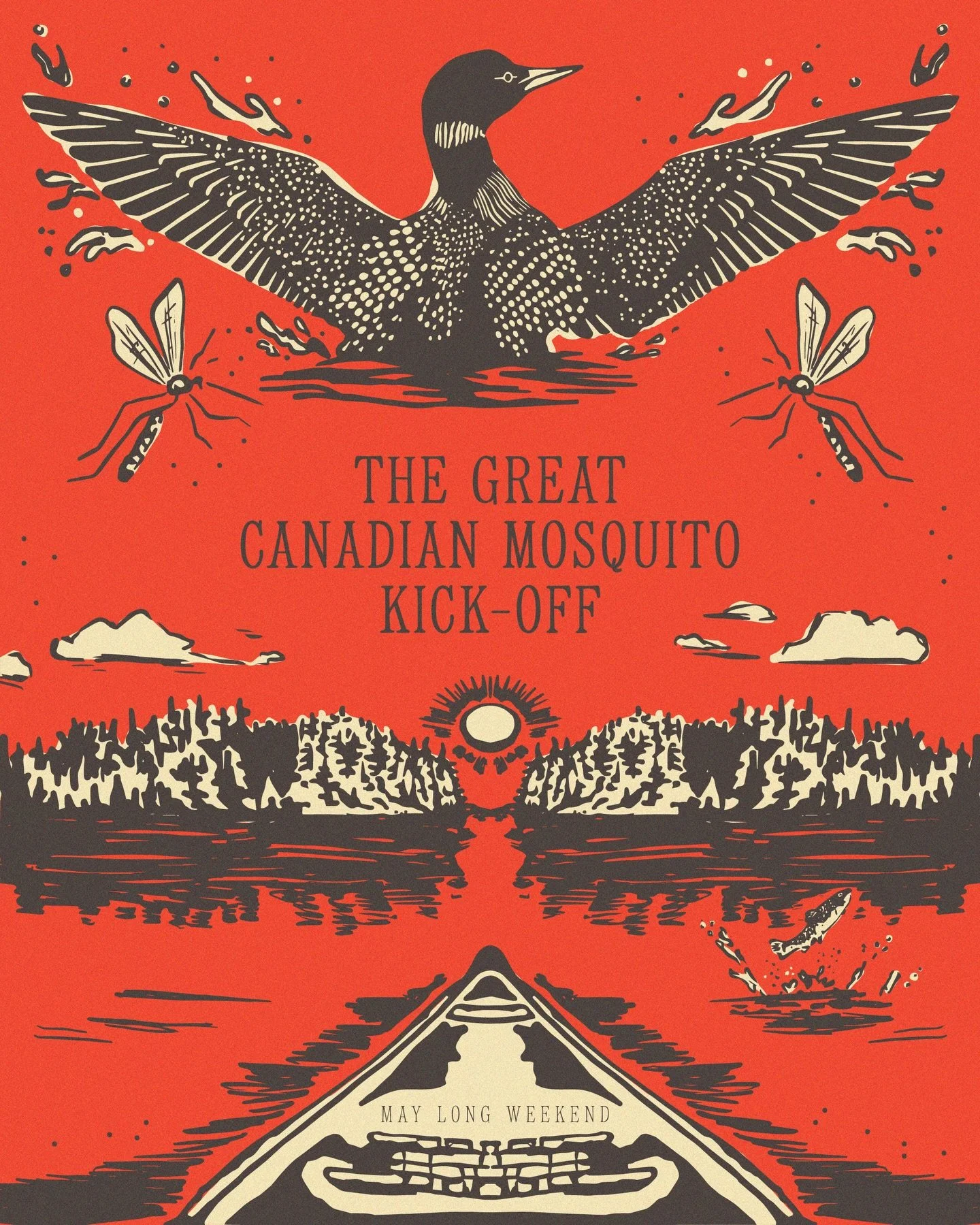 My favourite &ldquo;gig&rdquo; poster to design every year is the May long weekend one 🏕️