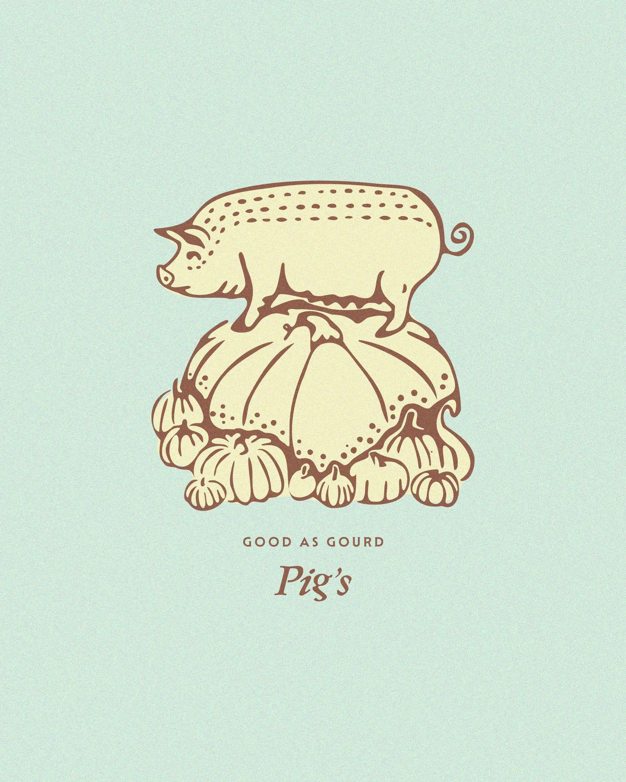 A little pretend weekend brand for my dog who I mostly call Pig.

Swipe for a surprise 🐽