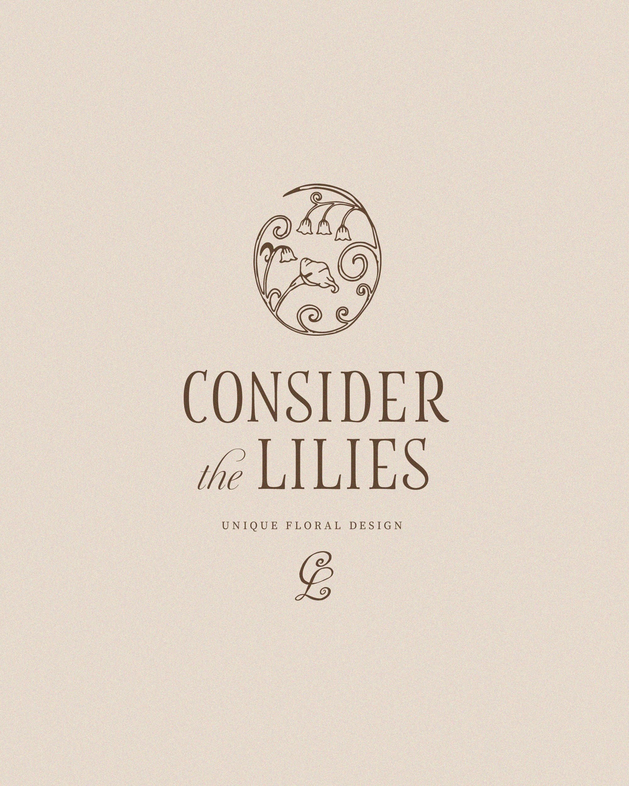 Branding for @considerthelilies 🥰

Yes, I do draw things that aren&rsquo;t critters 😘